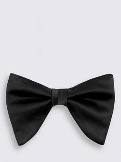 Moss Floppy Bow Tie, Black, Black