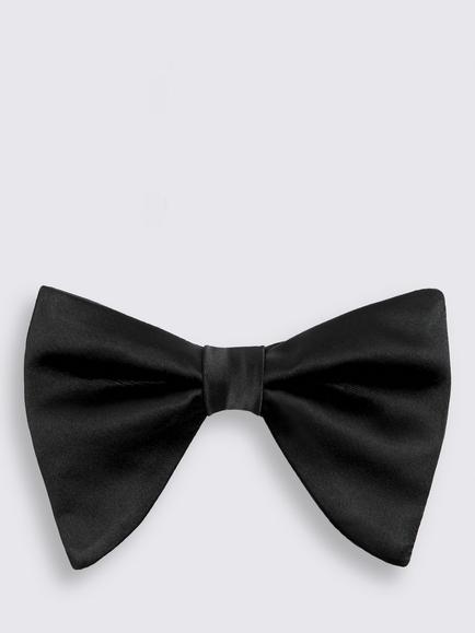 Moss Oversized Bow Tie, Black, Black