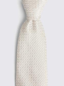 Moss Grenadine Silk Tie - view 2, Champagne
