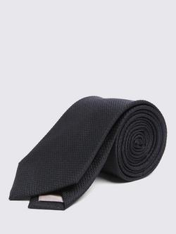 Moss Silk Tie, Black