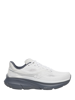 Saucony Men's Guide 19 Running Shoes, White/Shadow, White/Shadow