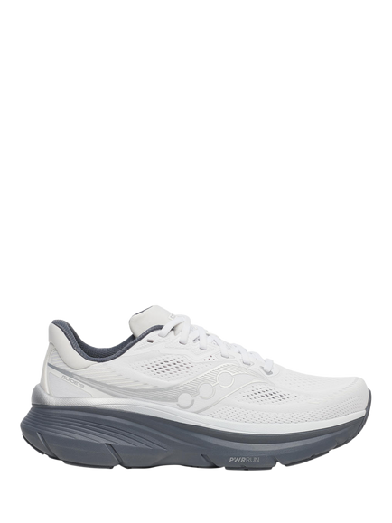 Saucony Men's Guide 19 Running Shoes, White/Shadow, White/Shadow