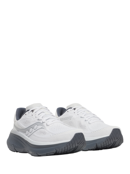 Saucony Men's Guide 19 Running Shoes, White/Shadow - view 2, White/Shadow