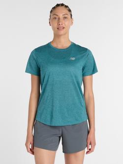 New Balance Athletics T-Shirt, Big Teal Heather, Big Teal Heather