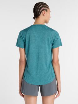 New Balance Athletics T-Shirt, Big Teal Heather - view 2, Big Teal Heather