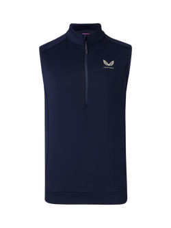 Castore Golf Flex Half Zip Gilet, Navy/Alloy, Navy/Alloy