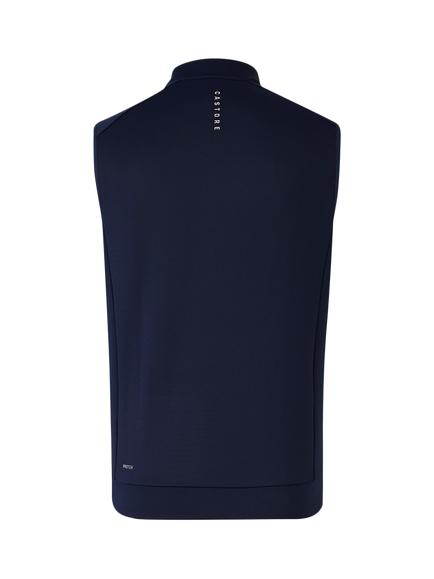 Castore Golf Flex Half Zip Gilet, Navy/Alloy - view 2, Navy/Alloy