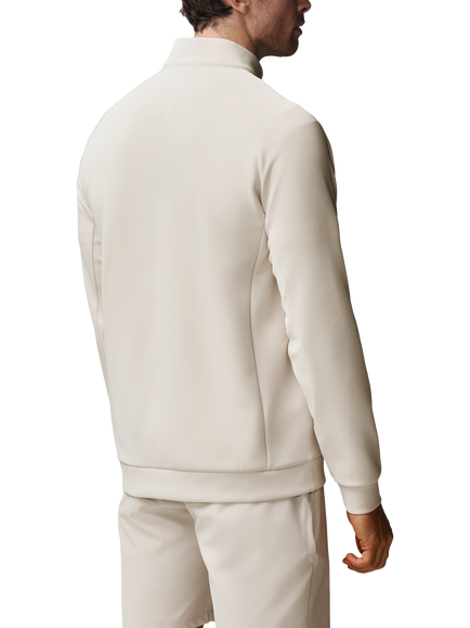 Castore Golf Flex Debossed Quarter Zip Long Sleeve Top, Windchime/ White - view 2, Windchime/ White