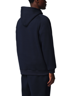 Castore Adapt Long Sleeve Cotton Blend Fleece Hoodie, Black/Gunmetal - view 2, Black/ Gunmetal