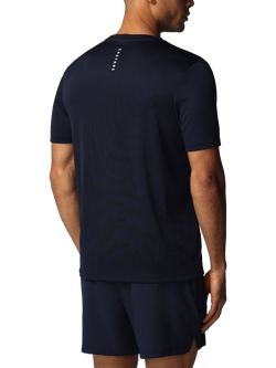 Castore Adapt Short Sleeve T-Shirt, Navy/White - view 2, Navy/ White