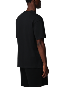 Castore Adapt Cotton Short Sleeve Loose Fit T-Shirt, Black/Gunmetal - view 2, Black/ Gunmetal
