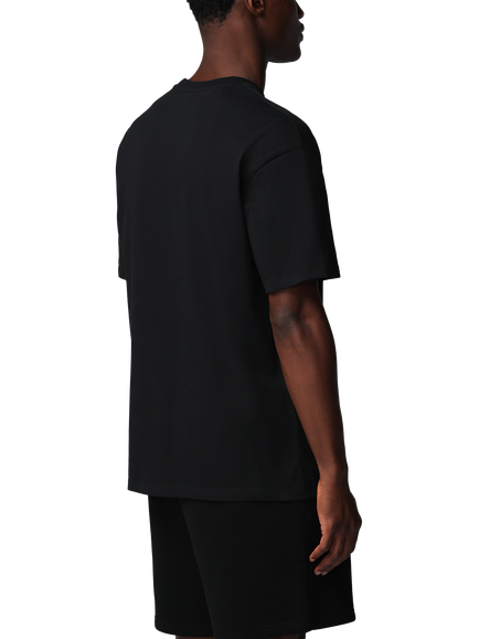 Castore Adapt Cotton Short Sleeve Loose Fit T-Shirt, Black/Gunmetal - view 2, Black/ Gunmetal