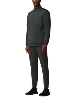 Castore Flex Long Sleeve Quarter Zip Sweatshirt, Gunmetal/Black - view 2, Gunmetal/Black