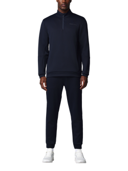 Castore Flex Long Sleeve Quarter Zip Sweatshirt, Navy/Pewter - view 2, Navy/Pewter