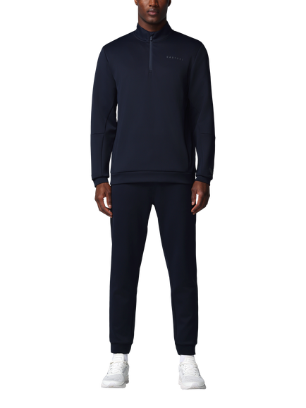 Castore Flex Long Sleeve Quarter Zip Sweatshirt, Navy/Pewter - view 2, Navy/Pewter
