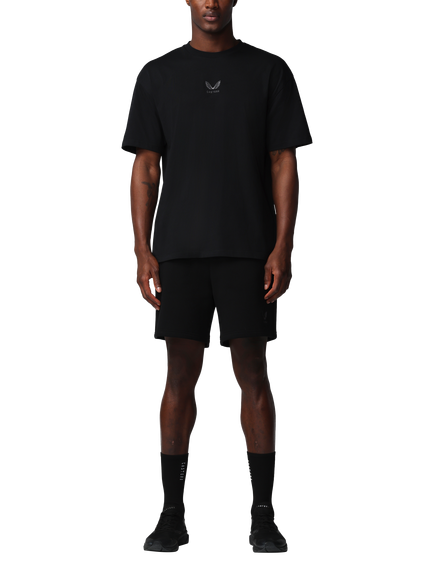 Castore Adapt Cotton Fleece Shorts, Black/Gunmetal - view 2, Black/ Gunmetal