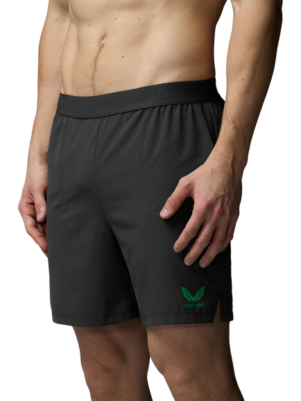 Castore Adapt 7" Shorts, Gunmetal/ Green, Gunmetal/ Green