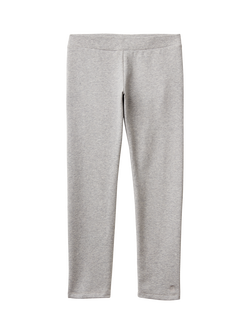 Benetton Kids' Brushed Fabric Leggings, Grey