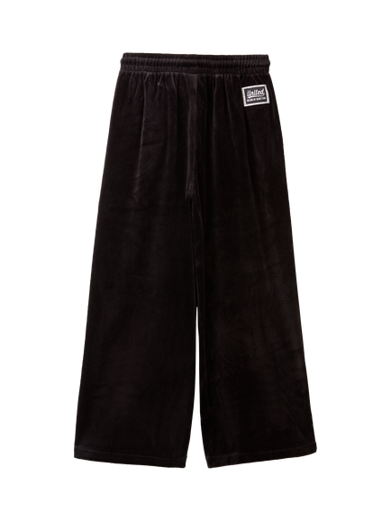 Benetton Kids' Cotton Blend Stripe Joggers, Black - view 2, Black