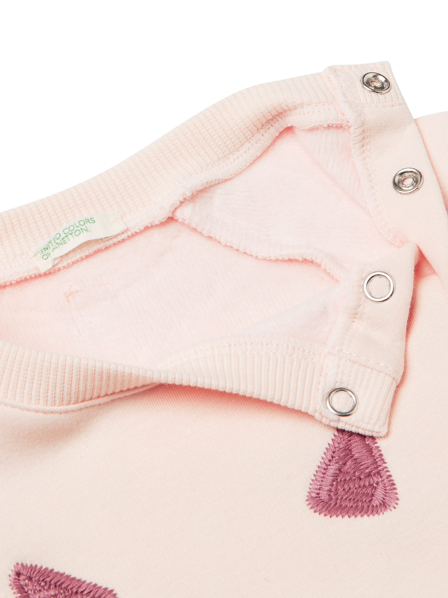 Product image 3 of 4, which shows Benetton Kids' Long Sleeve Crew Neck Jumper Set , Pink, 0-1 mths