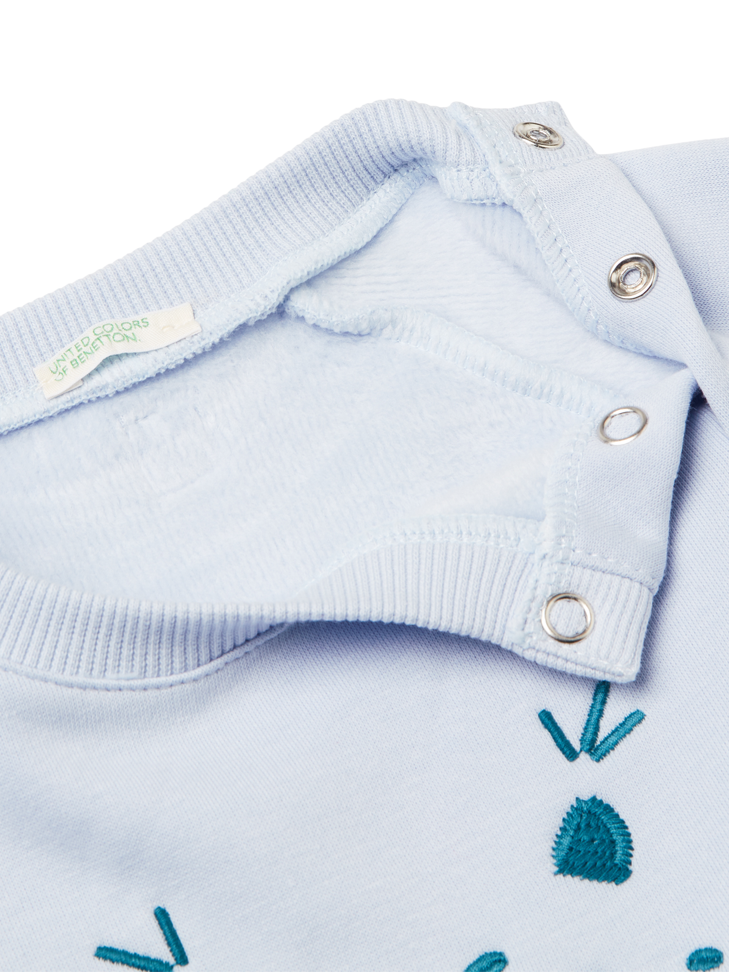 Product image 3 of 4, which shows Benetton Kids' Long Sleeve Jumper Cosy Set , Blue, 0-1 mths