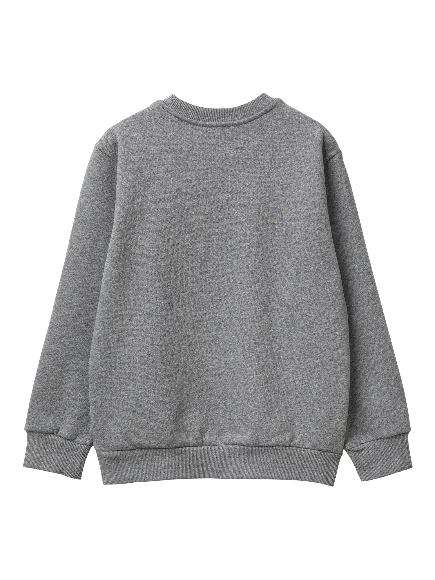 Product image 2 of 3, which shows Benetton Kids' Crew Neck Long Sleeve Sweatshirt , Grey, 6-7 yrs