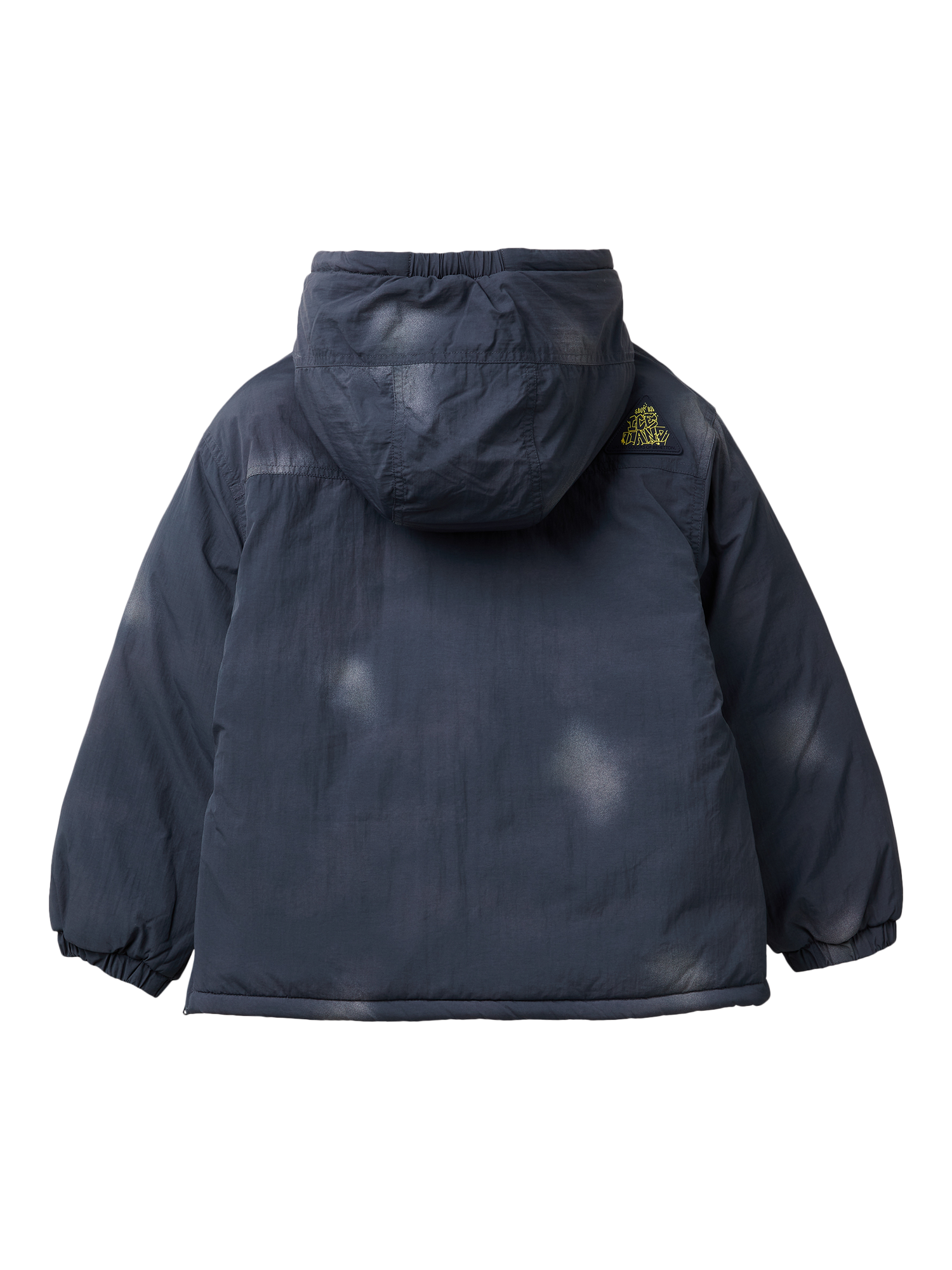 Product image 2 of 3, which shows Benetton Kids' Long Sleeve Hooded Anorak Jacket , Navy, 6-7 yrs