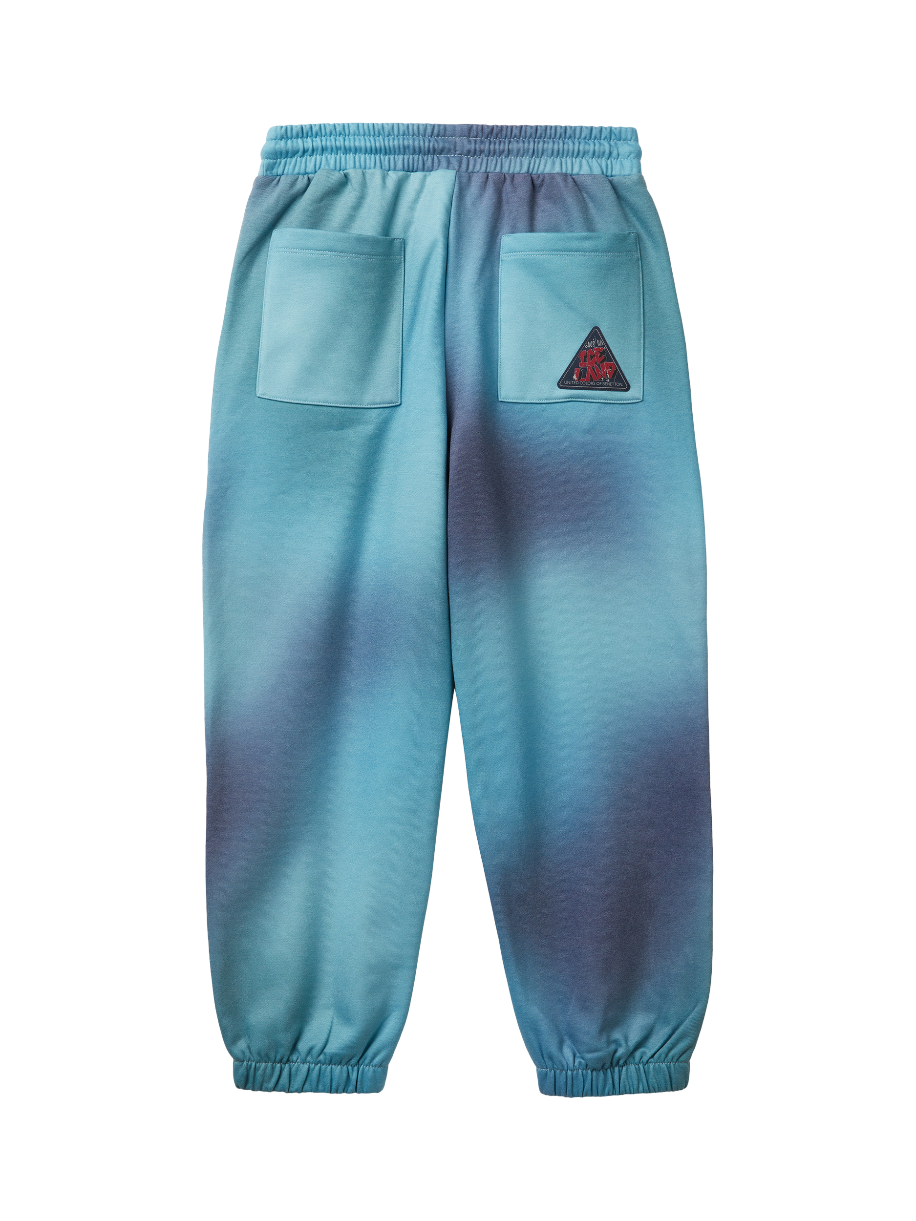 Product image 2 of 3, which shows Benetton Kids' Cotton Blend Drawstring Joggers, Multi, 6-7 years