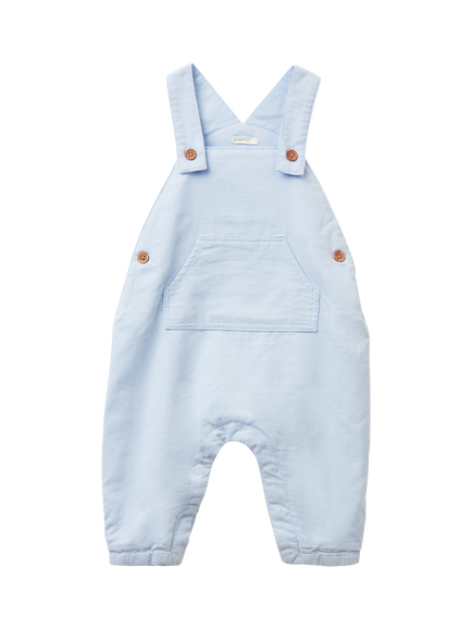 Benetton Kids' Newborn Button Fastening Salopettes, Blue