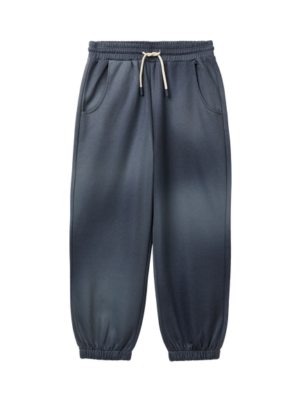 Benetton Kids' Cotton Blend Drawstring Joggers, Blue, Blue