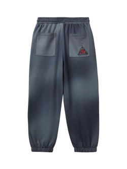 Benetton Kids' Cotton Blend Drawstring Joggers, Blue - view 2, Blue