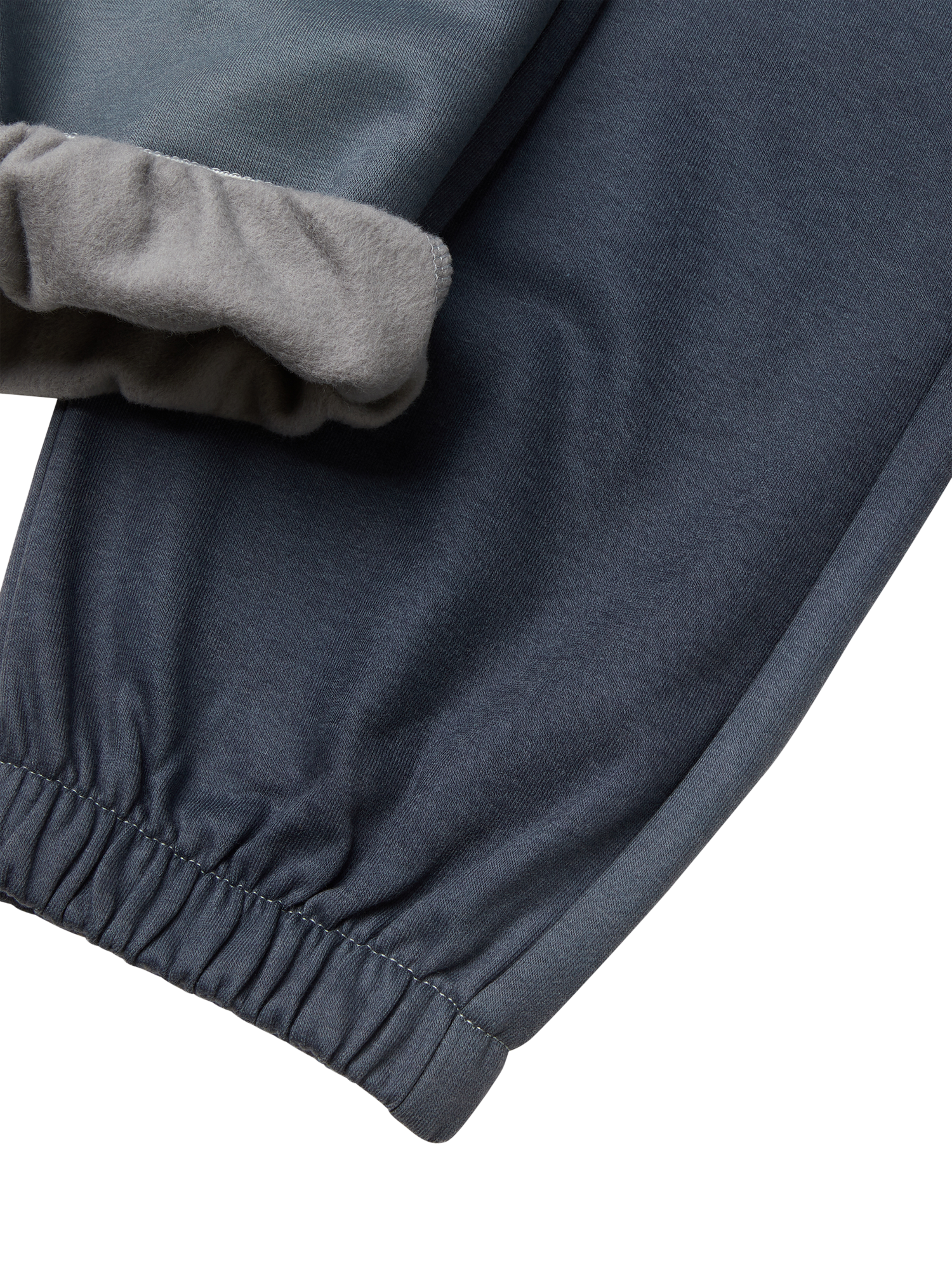 Product image 3 of 3, which shows Benetton Kids' Cotton Blend Drawstring Joggers, Blue, 6-7 years