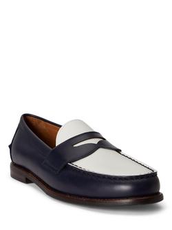 Polo Ralph Lauren Alston Leather Penny Loafers, Navy - view 2, Navy
