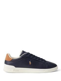 Polo Ralph Lauren Heritage Court II Leather Trainers, Navy, Navy