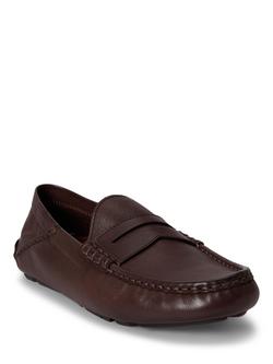 Ralph Lauren Polo Ralph Lauren Anders Leather Loafers, Dark Brown - view 2, Dark Brown
