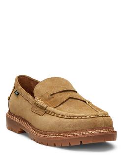 Polo Ralph Lauren Jett Penny Suede Loafers, Desert Tan - view 2, Desert Tan