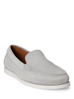 Ralph Lauren Polo Ralph Lauren Merton Suede Loafers, Grey - view 2, Grey