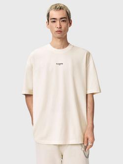 AllSaints Mikro Logo Crew Neck T-Shirt, White