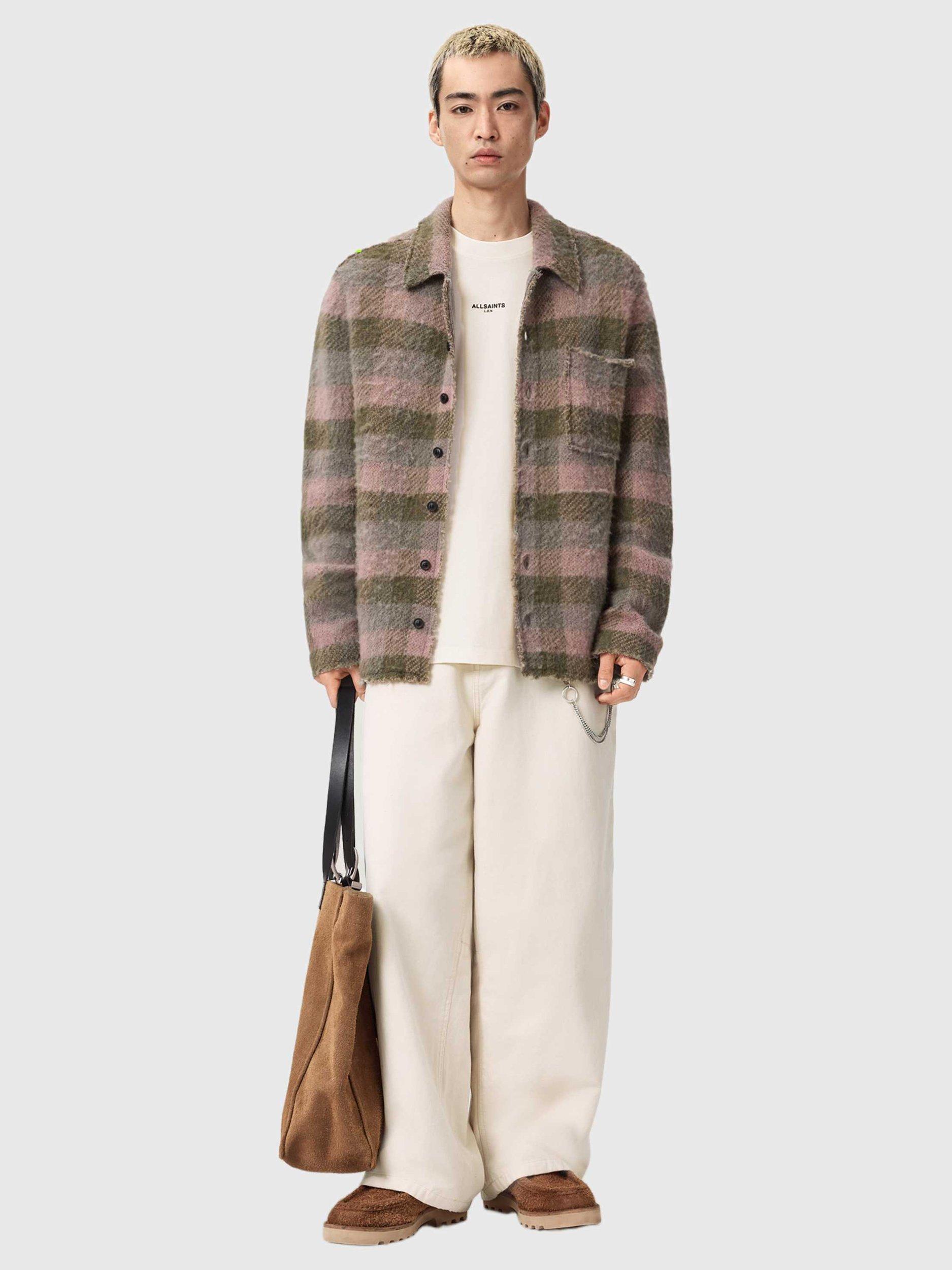 Product image 8 of 11, which shows AllSaints Mikro Logo Crew Neck T-Shirt, White, L