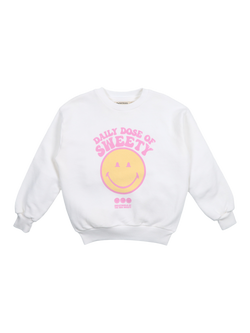 The New Society Kids' Smiley Sweatshirt, Smiley Multicolor, Smiley Multicolor