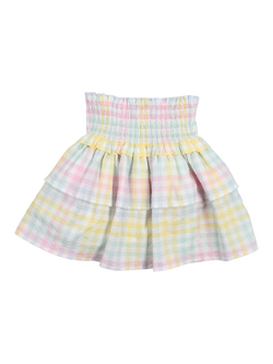 The New Society Kids' Mallow Skirt, Mallow Check, Mallow Check