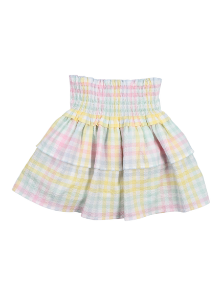 The New Society Kids' Mallow Skirt, Mallow Check, Mallow Check