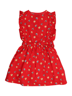 The New Society Kids' Amapola Dress, Amapola Print - view 2, Amapola Print
