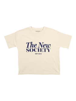 The New Society Kids' Bonsai T-Shirt, Ecru, Ecru