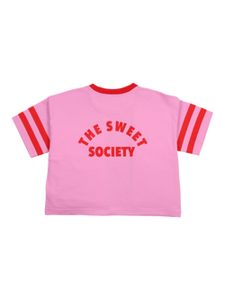 The New Society Kids' Canna T-Shirt, Pink Lavender - view 2, Pink Lavander