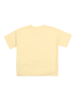 The New Society Kids' Logo T-Shirt, Soft Lemon - view 2, Soft Lemon