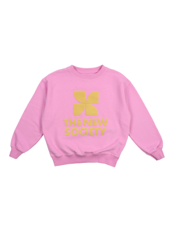 The New Society Kids' Logo Jumper, Pink Lavender, Pink Lavender