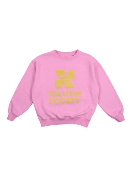 The New Society Kids' Logo Jumper, Pink Lavender, Pink Lavender