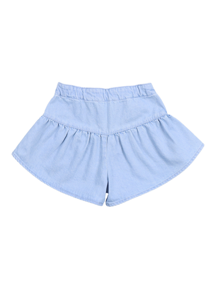 The New Society Kids' Bellis Shorts, Light Denim - view 2, Light Denim