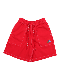 The New Society Kids' Cosmos Bermuda Shorts, Tulip Red, Tulip Red